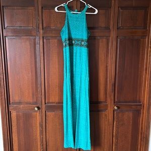 Long Turquoise Prana Dress